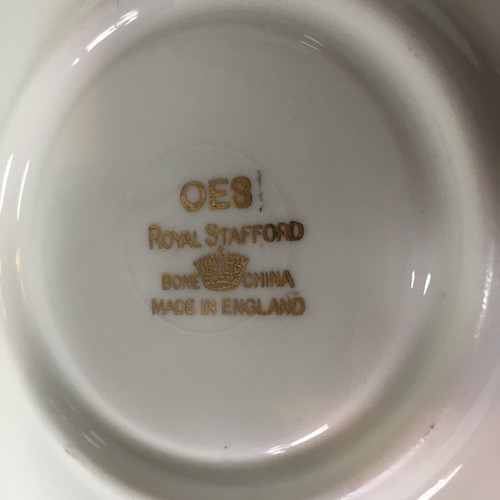 Royal STAFFORD Masonic Bone China Tea Cup & Saucer Vintage Mason Made in England - Picture 21 of 24