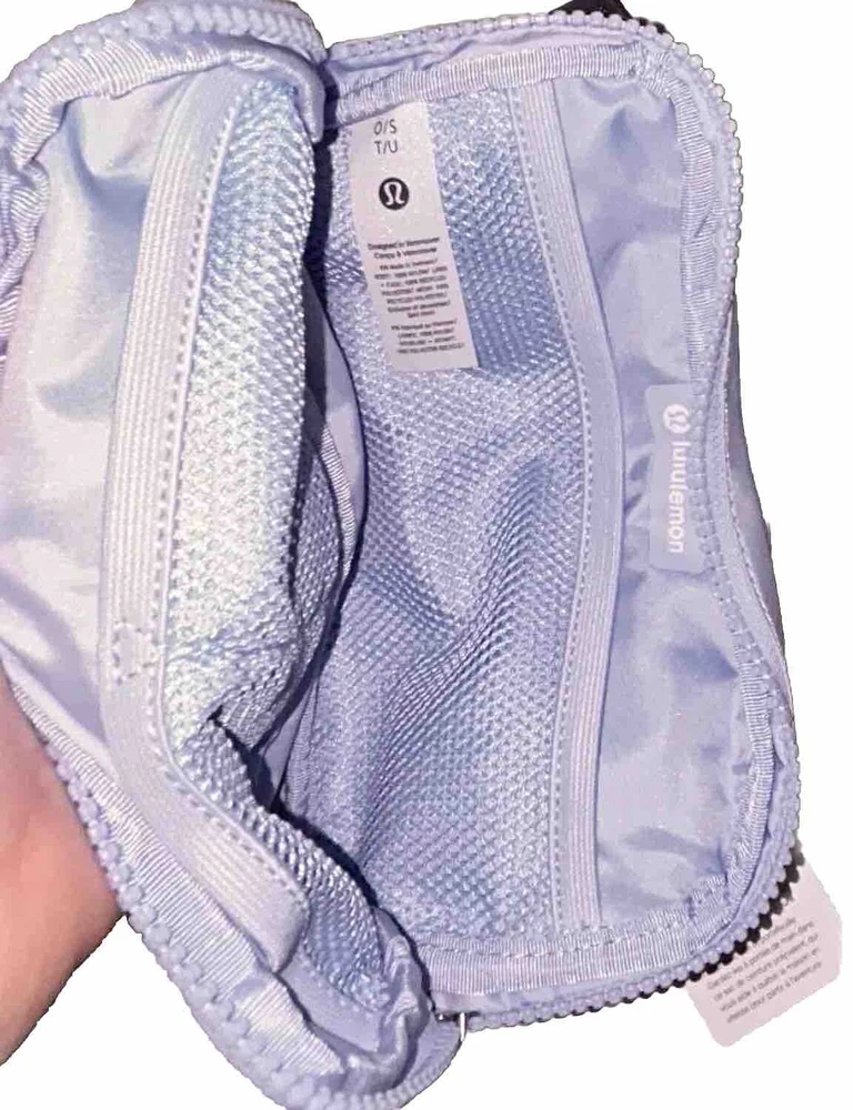 Lululemon Everywhere Belt Bag 1L Blue Windmill with Extra Long 10 Foot Strap NWT
