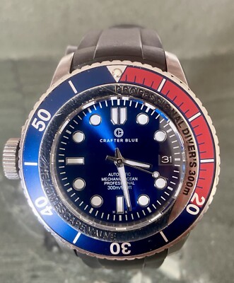 Crafter Blue (Lefty/Destro) Mechanic Ocean Auto 300m Dive Watch