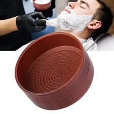 Engrave logo-Oak wood shaving soap bowl beard grooming tool barber bowl