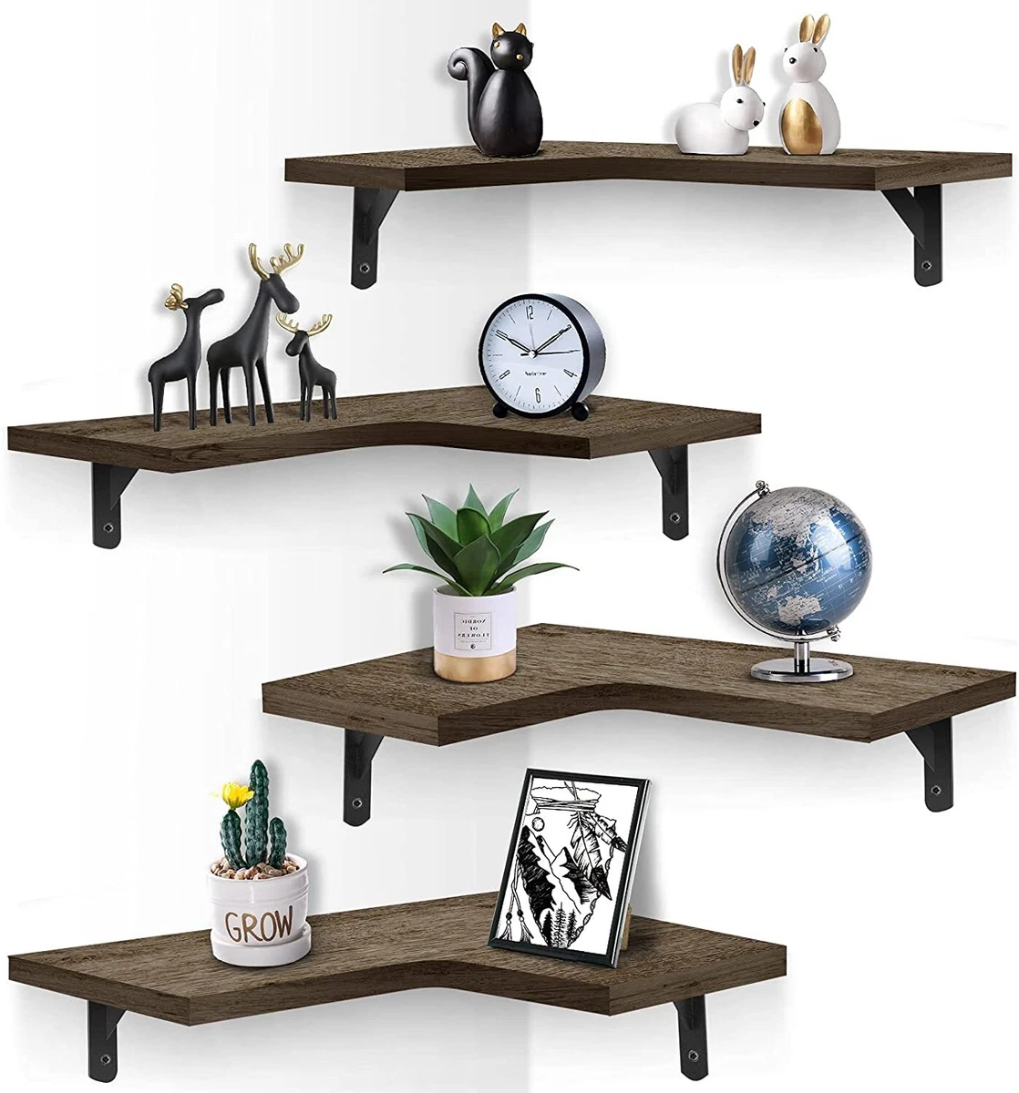 floating wall shelves wood