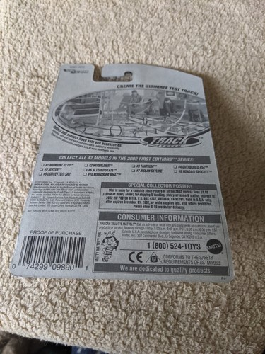 HOT WHEELS 2002 FIRST EDITION MIDNIGHT OTTO COLLECTOR #013 PR5 RIM FREE USA SHIP - Bild 5 von 5