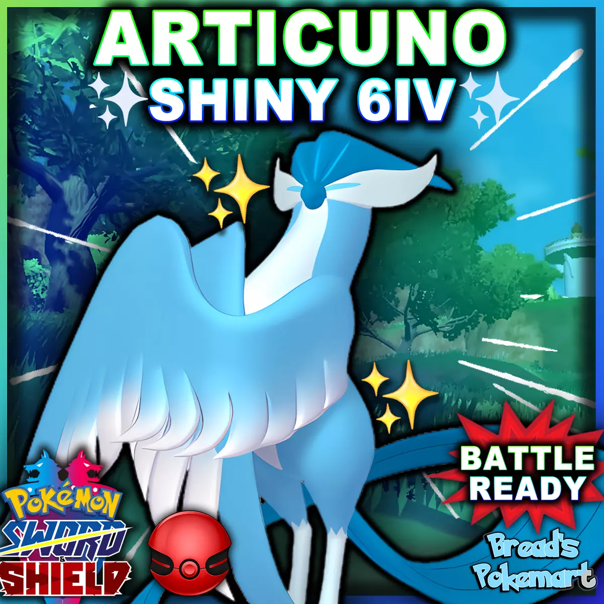 Galarian Articuno Shiny 6IVs Galar Event - Pokemon Sword & Shield