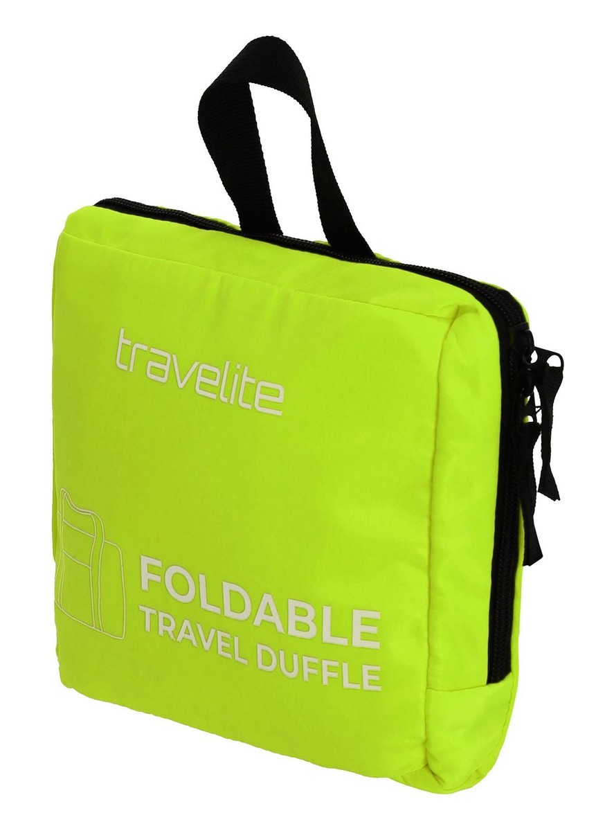 Sac De Voyage Travelite Pliable - Duffle Lime/Jaune - Léger Et Pratique Pour Week-end