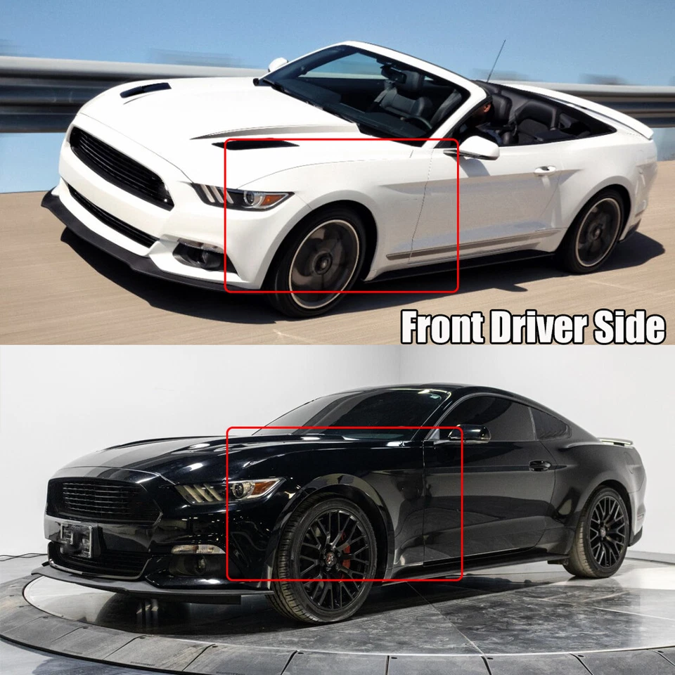 For 2015-2017 Ford Mustang Fender Front Driver Side Primed Steel Black - Imagem 2 de 4