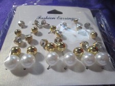 FASHION EARRINGS WHOLESALE LOT OF 50 NEW HOOP  STUD PIERCED ERS LOT JN 395