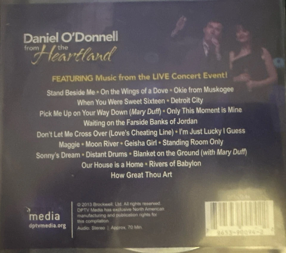 Daniel O'Donnell ‘From the Heartland’ CD EX Condition Foto 2 de 3