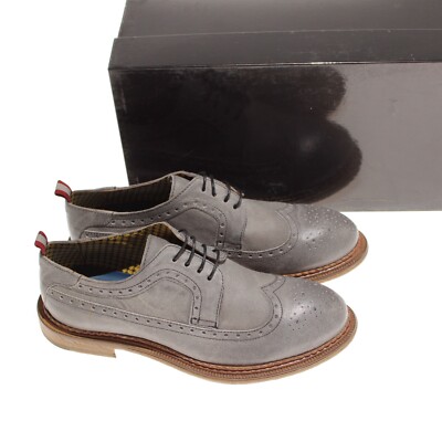 Certo NWB Derby Dress Shoes Size 41 US 8 In Solid Gray Leather