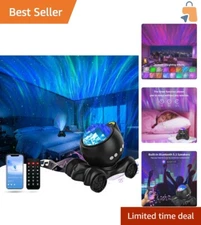 Multifunctional Galaxy Projector with Bluetooth Speaker & White Noise Machine