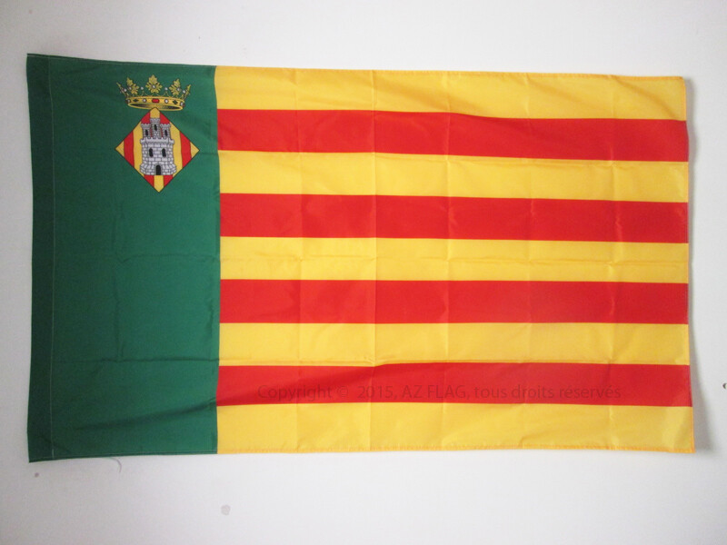 Drapeau Province de Castellón 150x90 cm en Polyester Résistant pour Mât Extérieur