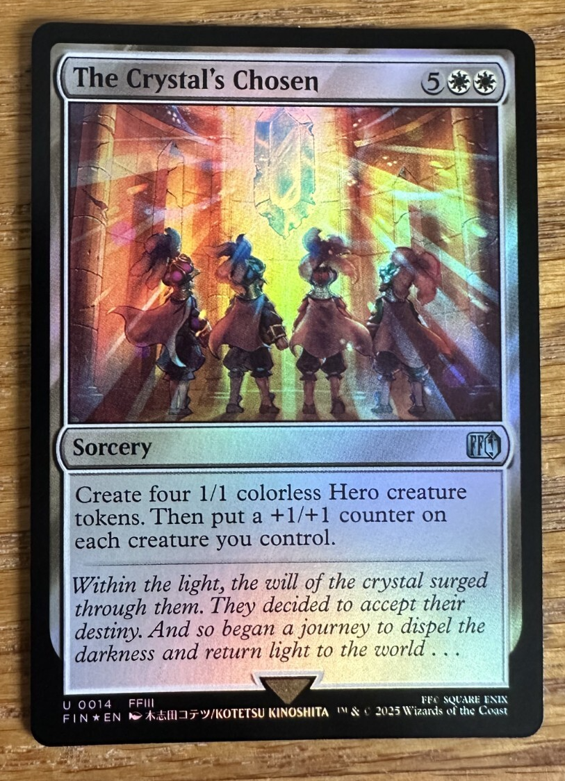 MTG Final Fantasy, The Crystal's Chosen - Foil | eBay MTG Final Fantasy, The Crystal's Chosen - Foil | eBay