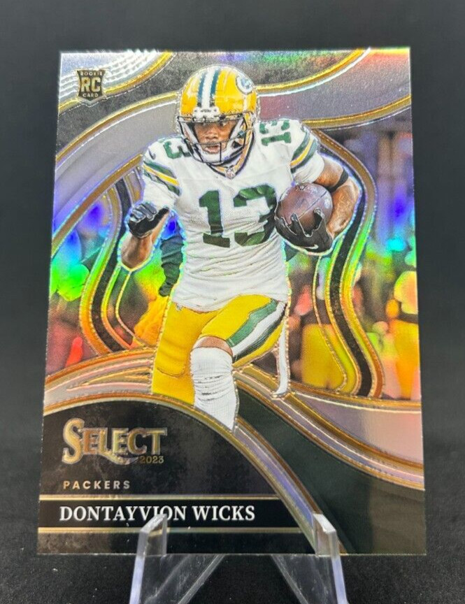 Dontayvion Wicks 2023 NFL Panini Select Silver Club Level Rookie RC #271 Packers