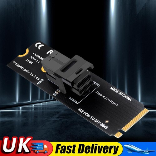 M.2 NVME To U.2 Converter Card High Speed MKEY PCIe Riser Card Support 1U Server