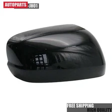 Right Passenger Side Rearview Mirror Cap Cover Black For Honda Fit/Jazz 2009-13