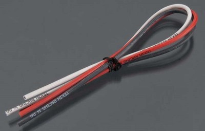 Tekin TT3031 14awg Silcone Power Wire 12'' (3pieces) Red/Black/White