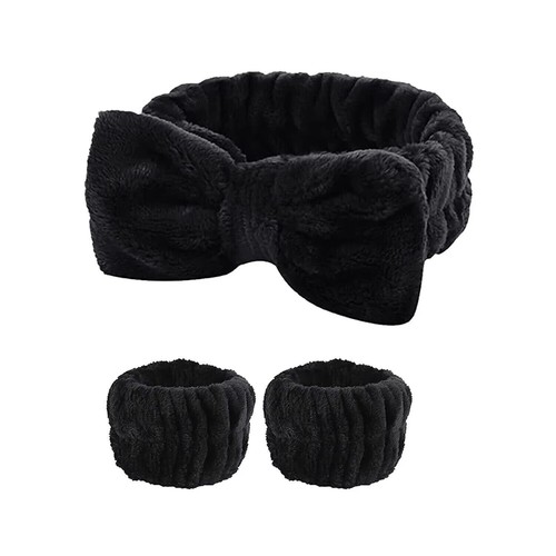 Wash Face Headbands for Women Reusable Spa Wristband Soft Microfiber Towel Wrist - Picture 14 of 20