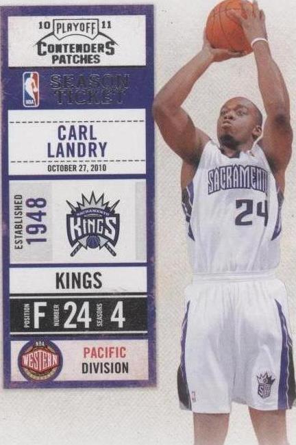 2010-11 Playoff Contenders Patches - Carl Landry #16 - 1 of 2