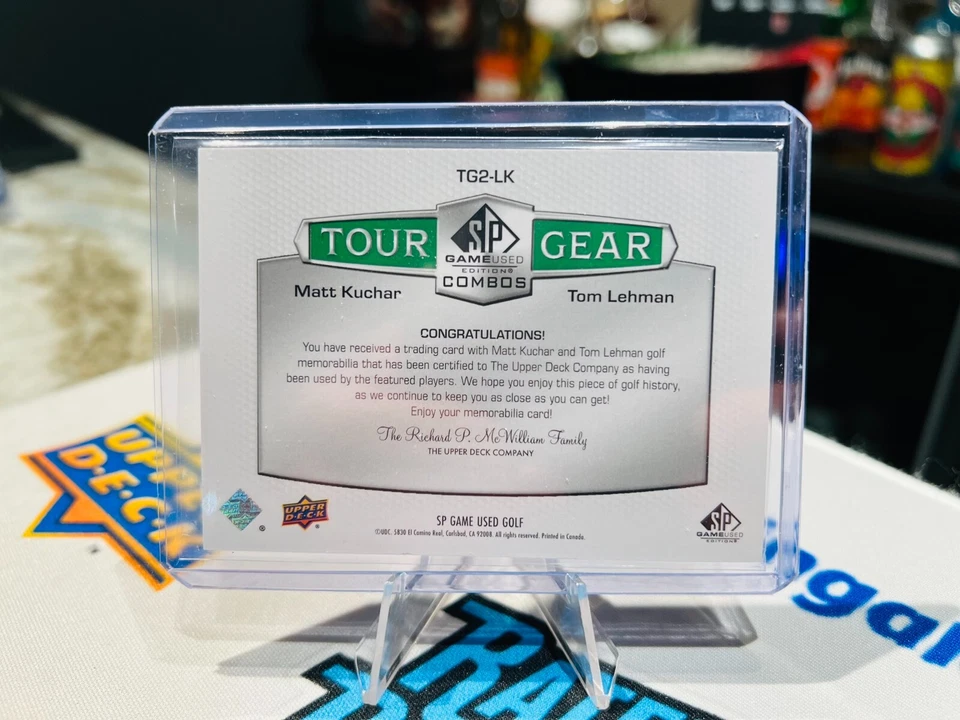 2024 Upper Deck SP Game Used Matt Kuchar & Tom Lehman Dual Relic Card #TG2-LK - Image 2 of 2