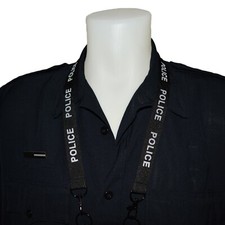 Reflective Police Double Hook Lanyard Neck Chain Replacement Safety Snap