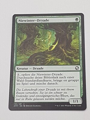 Magic the Gathering Niewinter-Dryade AFR NM