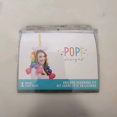 Pop! Designs Unicorn Headband Kit Balloons Makes 1 Complete Piece