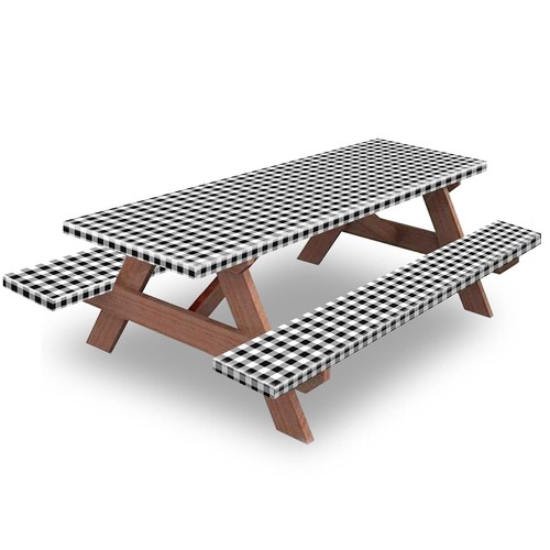 KENOBEE 6ft Picnic Table and Bench Cover Camping Essentials RV Gear 72in Wate...