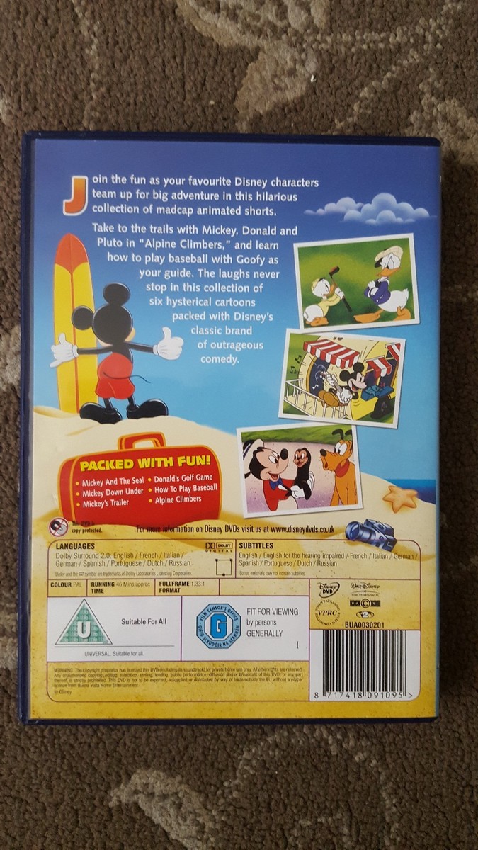 MICKEYS SUMMER MADNESS DVD MICKEY MOUSE 8717418091095| eBay