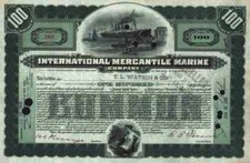 TITANIC IMM 1916 White Star Linie Lloyd Stettin 100 Shares Morgans DuPont Marine