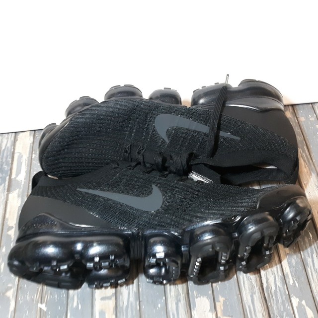 Size 12 - Nike Air VaporMax Flyknit 3 Triple Black 2019 for sale online | eBay