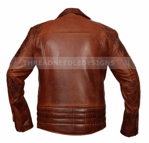 AFFORDABLE LUXURIES Giacca Uomo Cafe Racer Retrò In Vera Pelle – Giallo Classico Dimond, Taglia Unica - Foto 2