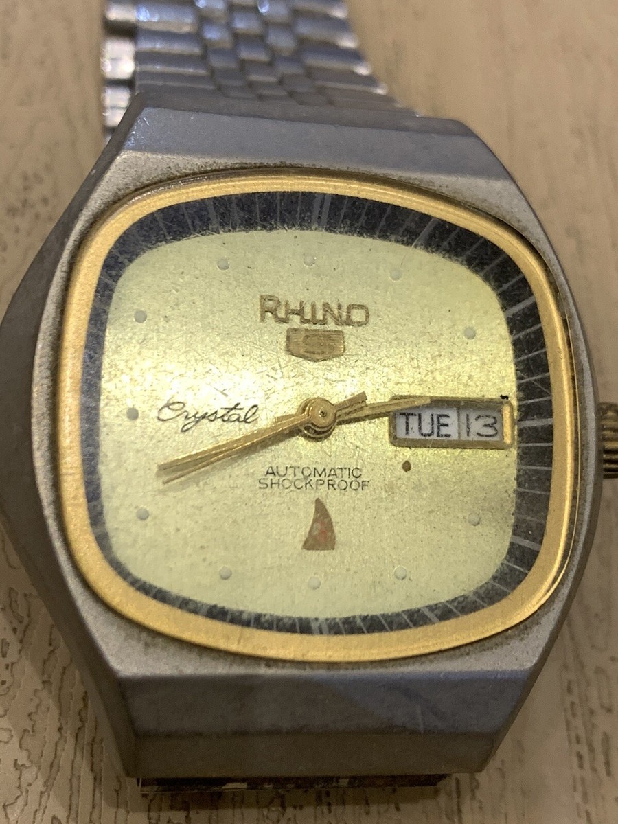Vintage RHINO ( 98199 ) Men's special Automatic Enystal | eBay
