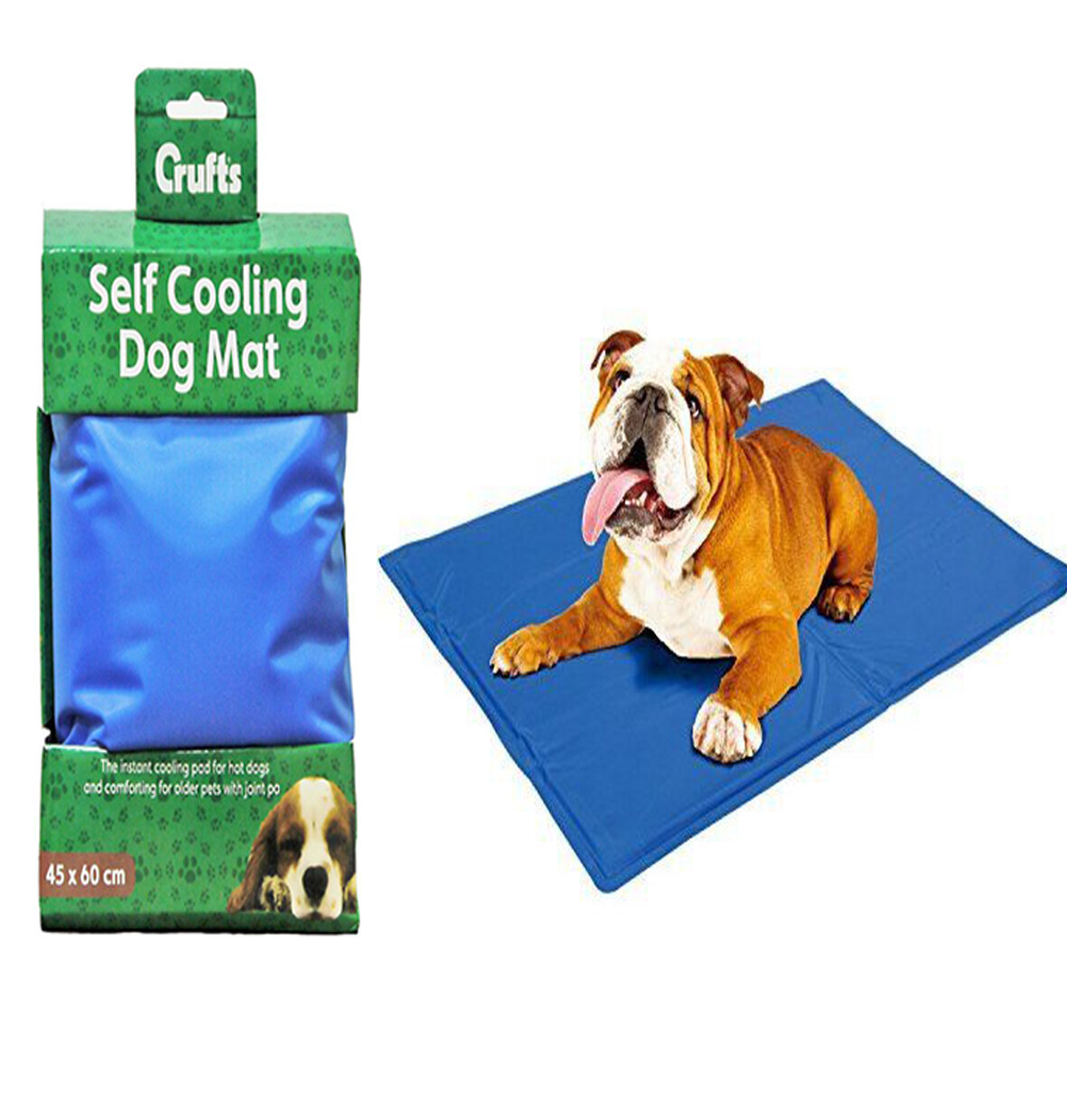 Crufts Dog Cat Pet Self Cooling Gel Mat Heat Summer Hot Weather Bed