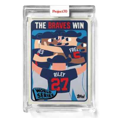 2021 Topps Project70  Card 691 The Braves Win by Keith Shore - Free Shipping!