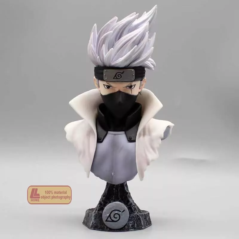 Anime ninja Shippuden Hatake Kakashi Head Bust PVC Figure Toy Gift ...