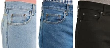 New Men's Regular Fit Classic Jeans George 100% Cotton All Sizes Three Colors  