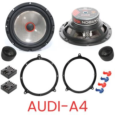 Sistema de audio CARBON 165 Altavoces Box Set compatible para Audi A4 Avant B5 - Imagen 1 de 4