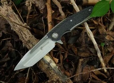 Venom T Pocket Knife S30V Tanto Blade Carbon Fiber Titanium Handle