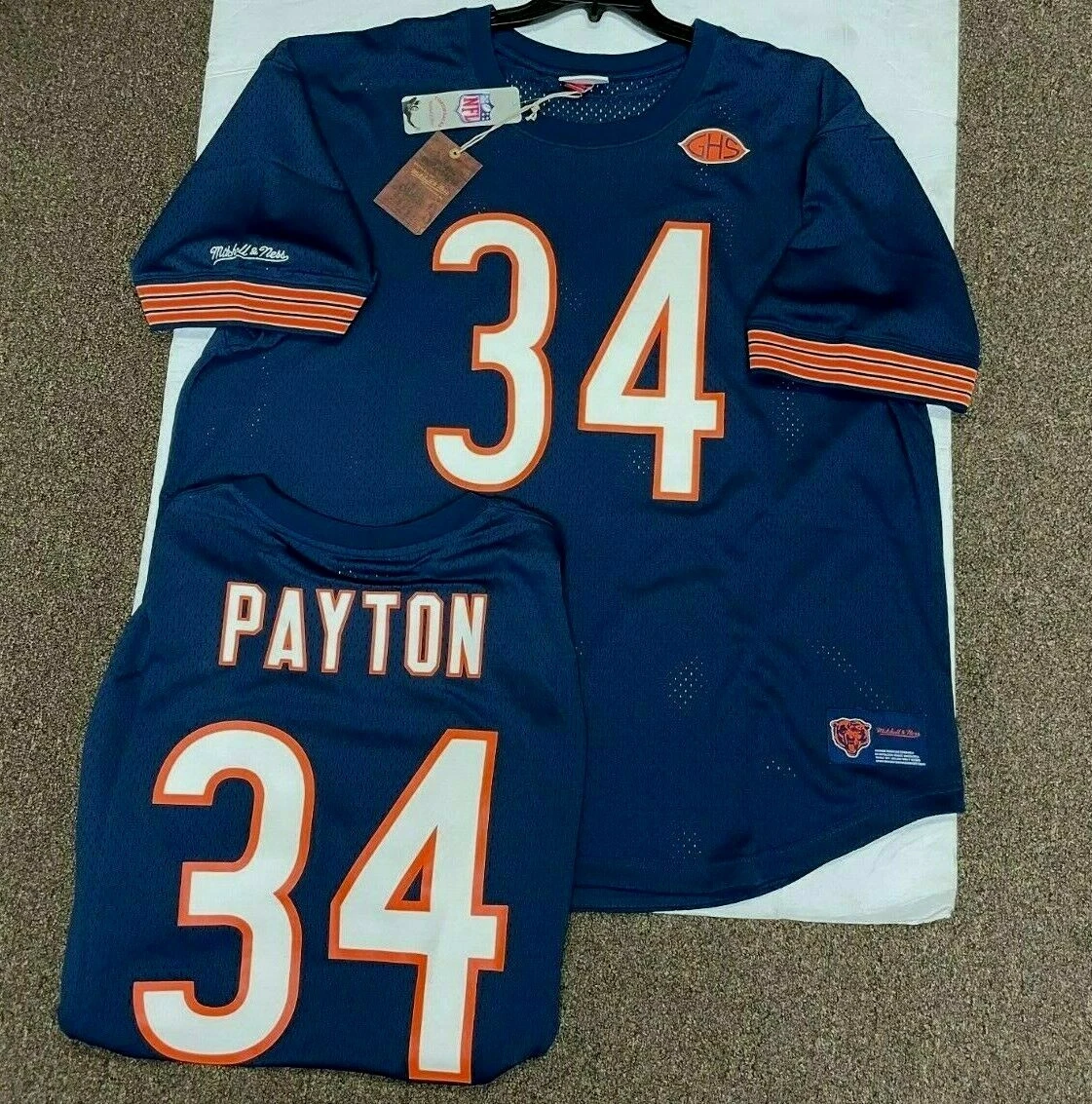 Walter Payton Chicago Bears Throwback Jersey Produced By Mitchell