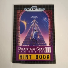 Sega Genesis Phantasy Star III Generations of Doom Hint Book Strategy Guide