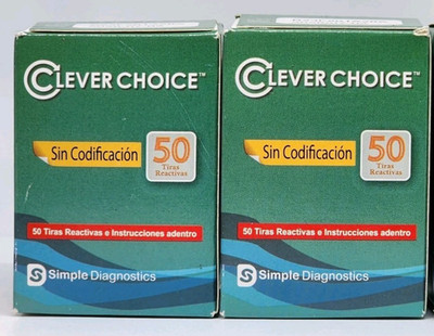 Clever Choice Blood Glucose Test Strips 100 Count Expires 11/24/2025