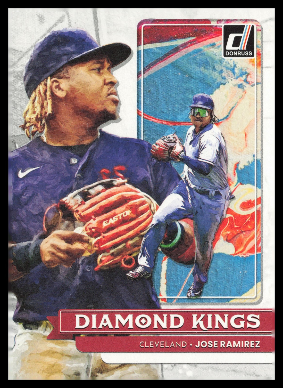 2022 Donruss #7 Jose Ramirez Cleveland Guardians Season Stat Line Baseball Card