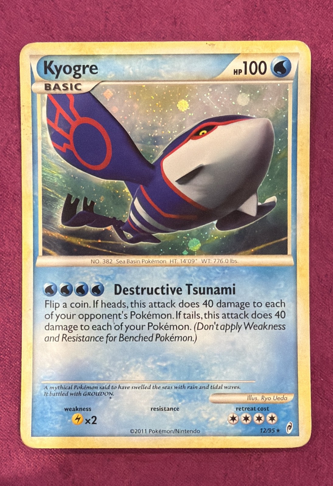 Kyogre 12/95 Call of Legends Holo