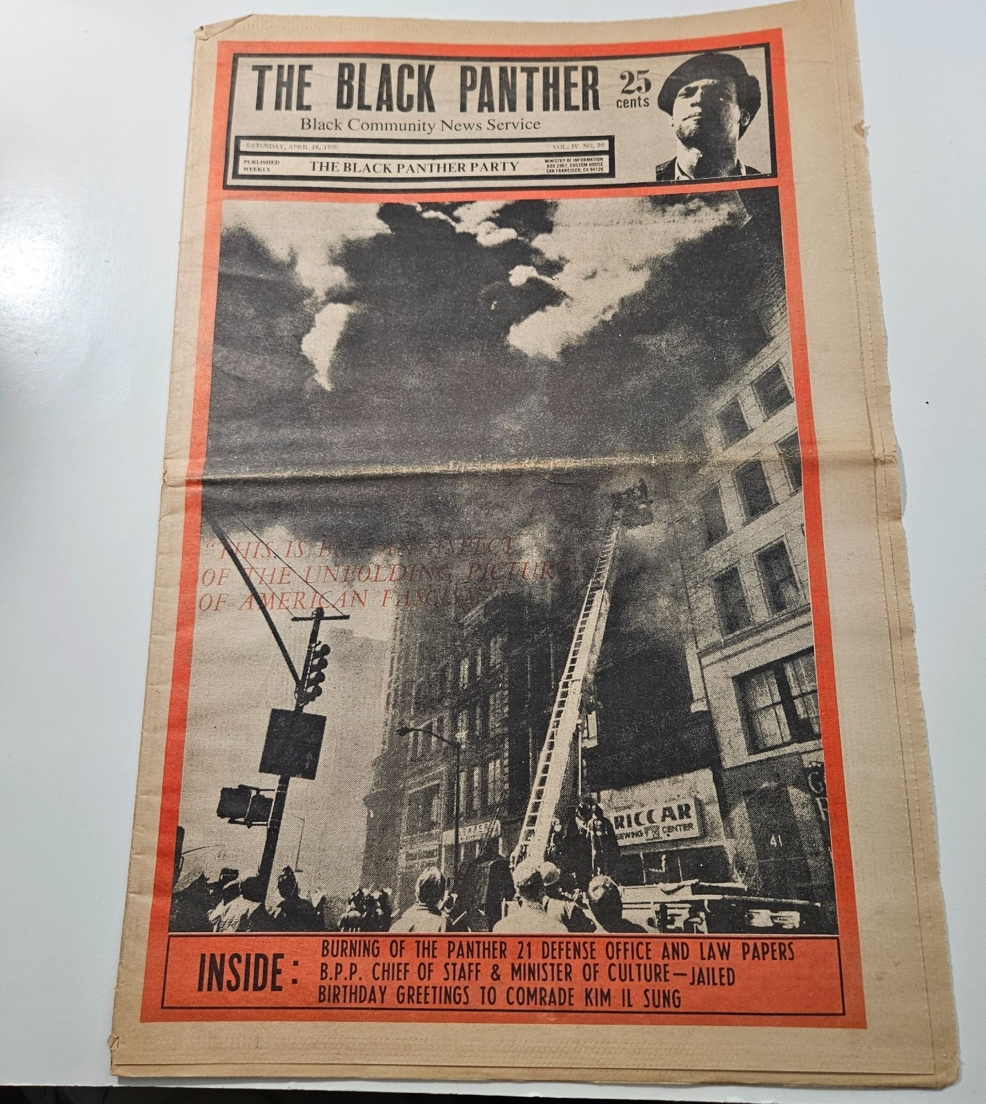 Rare Apr 1970 The Black Panther Magazine Newspaper Bobby Seale Eldridge Cleaver