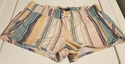O'Neill Stretch Board Shorts Ladies M 2in. Inseam Multi Stripe