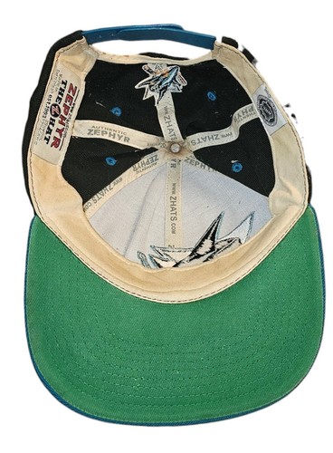 San Jose Sharks Snapback Hat Vtg 90s Zephyr NHL Hockey Sports Wool Blend - Picture 5 of 9
