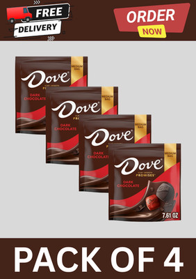 Dove Mother's Day Dark Chocolate Candy Individually Wrapped 7.6 oz Pack of 4