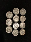 1964 Kennedy Half Dollars 90% Silver AU - Lot Of 11