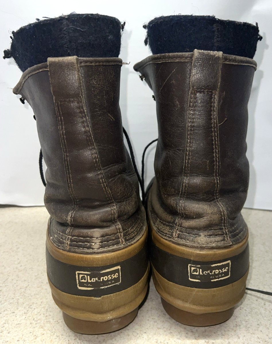 LaCrosse Iceman Leather Rubber Insulated Lined Winter  display picture 3