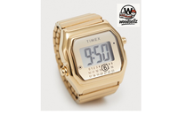 Timex X MM6 T80 Gold-Tone Ring Watch Uhr Digital M/L | Sofortversand HäNdler✅