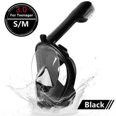 XIAOTREE Full Face Snorkel Mask Anti-Fog Diving Mask Adult Kids Sizes Available
